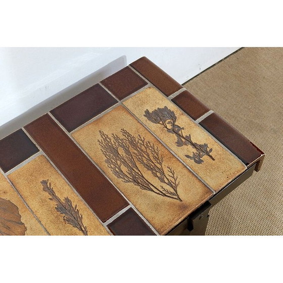 Image 1 of Vintage ceramic coffee table from Vallauris by R. Capron, France 1960