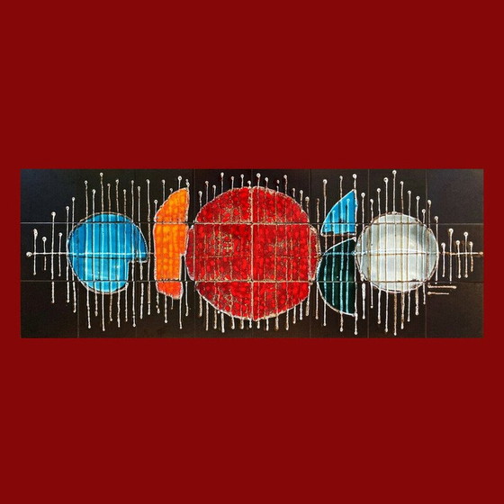 Image 1 of Abstract composition in vintage ceramics, France 1970