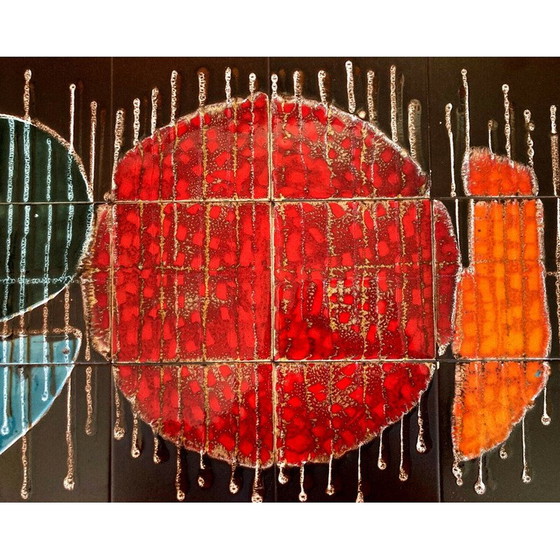 Image 1 of Abstract composition in vintage ceramics, France 1970