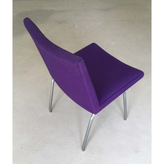 Image 1 of Sedia vintage in tessuto viola di Hans J. Wegner, Danimarca 1960