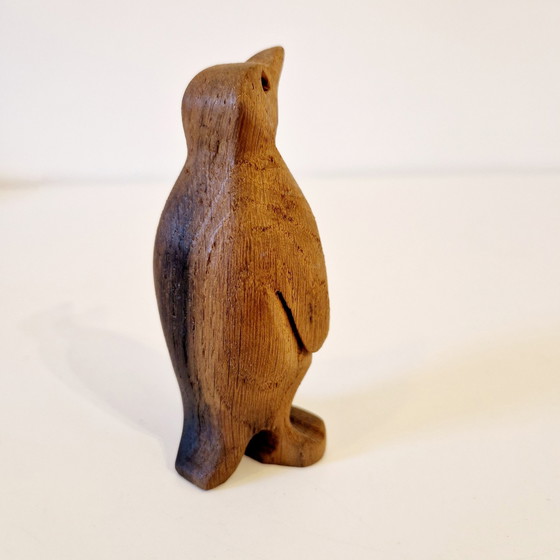 Image 1 of 1970s Teak Figurine Pinquin