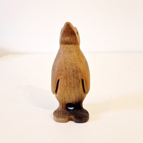 Image 1 of 1970s Teak Figurine Pinquin