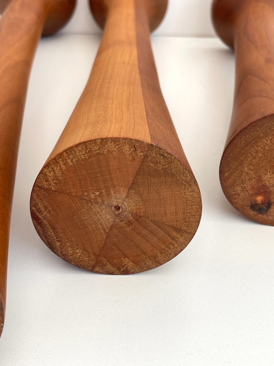 Image 1 of 3x chandelier vintage en teck