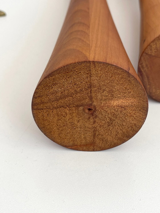 Image 1 of 3x chandelier vintage en teck