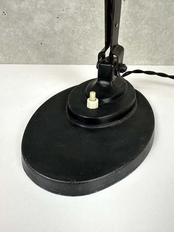 Image 1 of Lampada da notaio/banchiere vintage in smalto SEVADAC