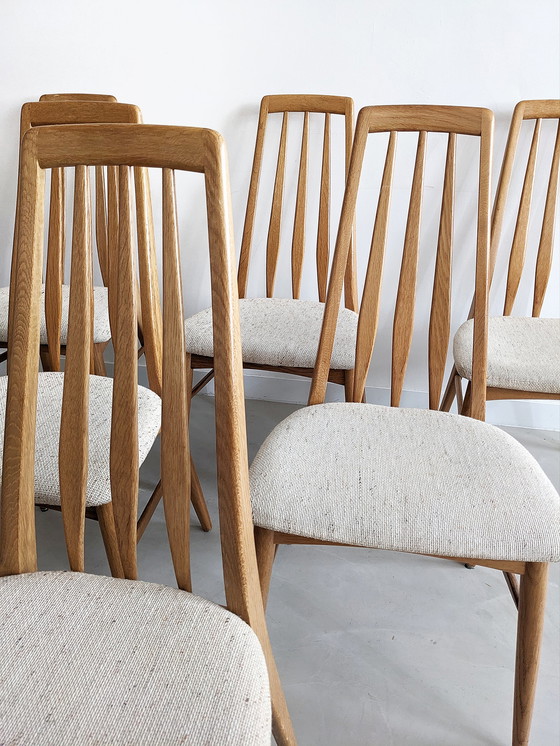 Image 1 of 6x 'Eva' Dining Chairs by Niels Koefoed for Hornslet 1960's