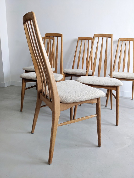 Image 1 of 6x 'Eva' Dining Chairs by Niels Koefoed for Hornslet 1960's