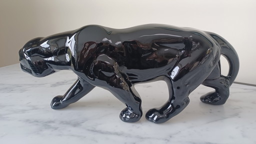 Art Deco ceramic Panther