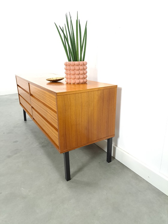 Image 1 of Chest of drawers with steel legs, TV furniture