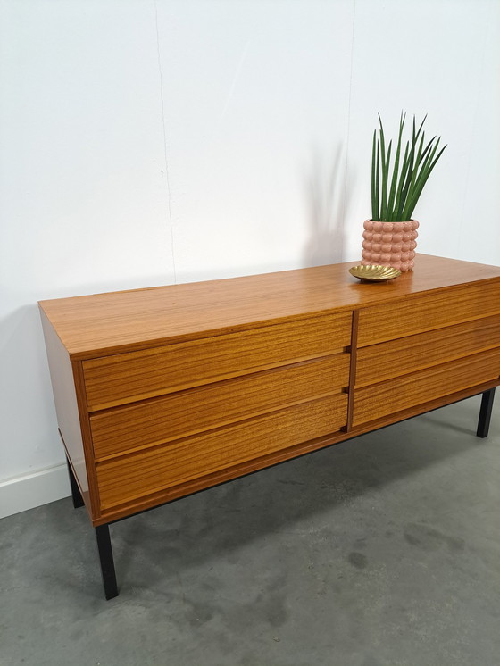 Image 1 of Chest of drawers with steel legs, TV furniture