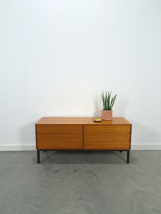 Image 1 of Chest of drawers with steel legs, TV furniture