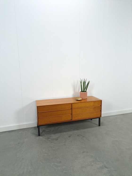 Image 1 of Chest of drawers with steel legs, TV furniture