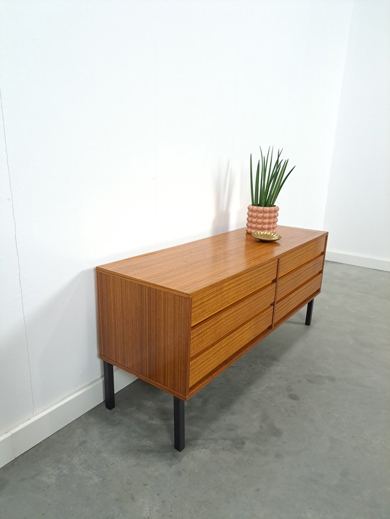 Image 1 of Chest of drawers with steel legs, TV furniture