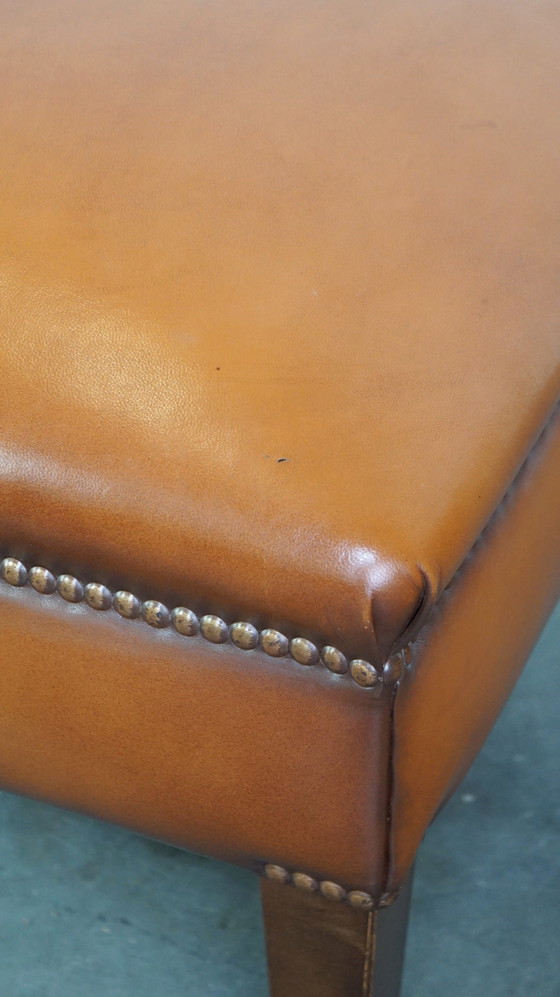 Image 1 of Sheepskin Leather Hocker