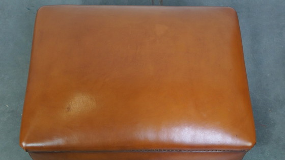 Image 1 of Sheepskin Leather Hocker