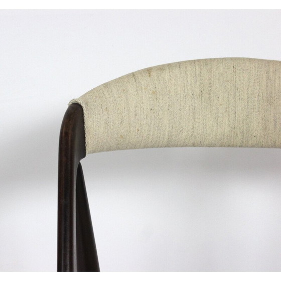 Image 1 of Set di 6 sedie vintage in teak e tessuto modello 31 di Kai Kristiansen per Schou Andersen, 1960