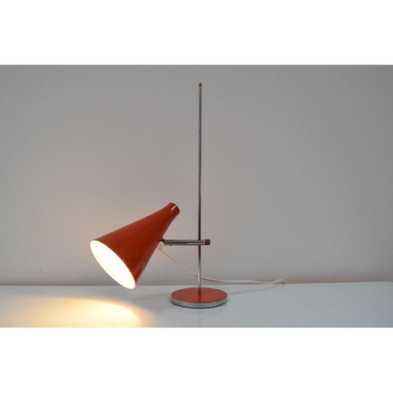 Image 1 of Lampada da tavolo vintage regolabile in metallo cromato e laccato di Lidokov, Cecoslovacchia 1970