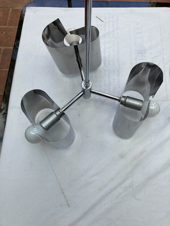 Image 1 of Lámpara de pared de metal Suspensión Plus, cromo, años 70