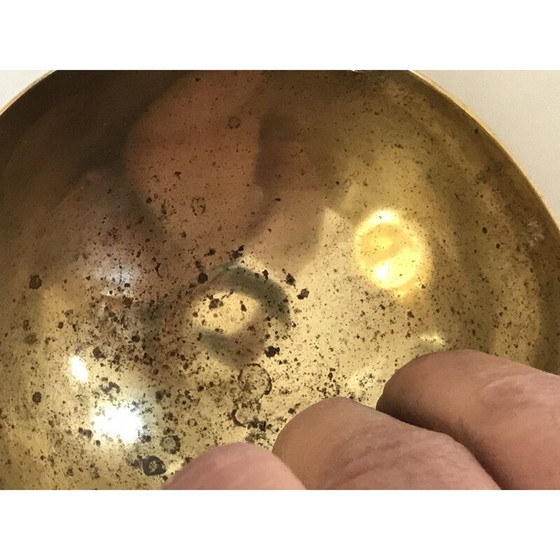 Image 1 of Posacenere vintage, forma zoomorfa, metallo e ottone, 1950