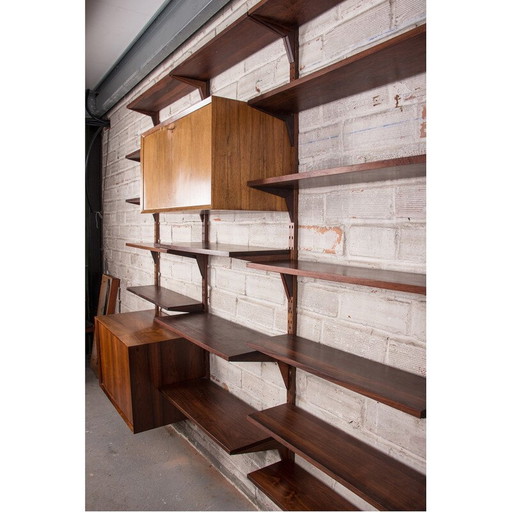 Rosewood wall unit by Poul Cadovius for Cado, Denmark 1960