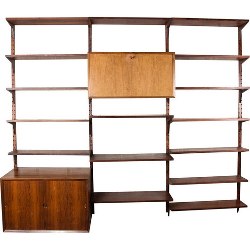 Rosewood wall unit by Poul Cadovius for Cado, Denmark 1960