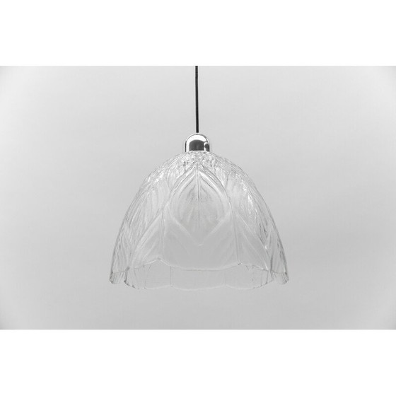 Image 1 of Lampada da soffitto in vetro a forma di foglia vintage di Peill e Putzler, 1960