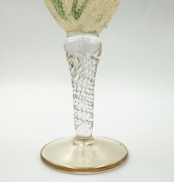 Image 1 of 6 copas de licor sopladas a boca, Hungría, década de 1950