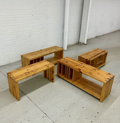 4x Aksel Kjersgaard vintage storage benches