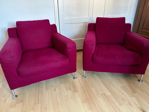 2 fauteuils Harry de B&B Italia