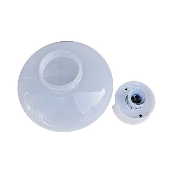Image 1 of Vintage Space Age wall lamp in milky glass and plastic for Elektrosvit Nové Zámky, Czechoslovakia 1960