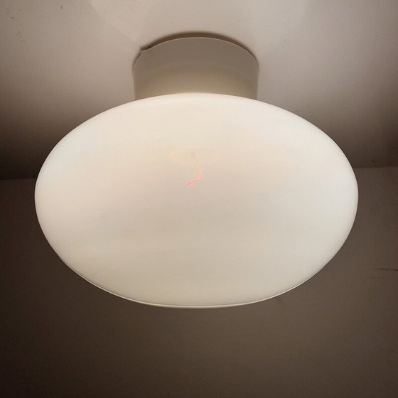 Image 1 of Vintage Space Age wall lamp in milky glass and plastic for Elektrosvit Nové Zámky, Czechoslovakia 1960