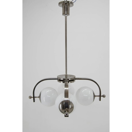 Image 1 of Vintage Bauhaus 4-flamming chandelier, 1930s