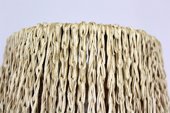 Image 1 of Space Age Rocket Floor Lamp With A Braided String, Former Czechoslovakia, 1960S