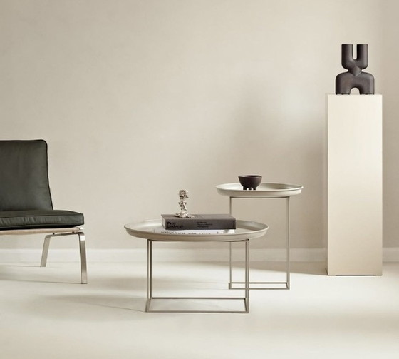 Image 1 of Norr11 Side Tables Duke Table Small And Medium - Pebble Stone