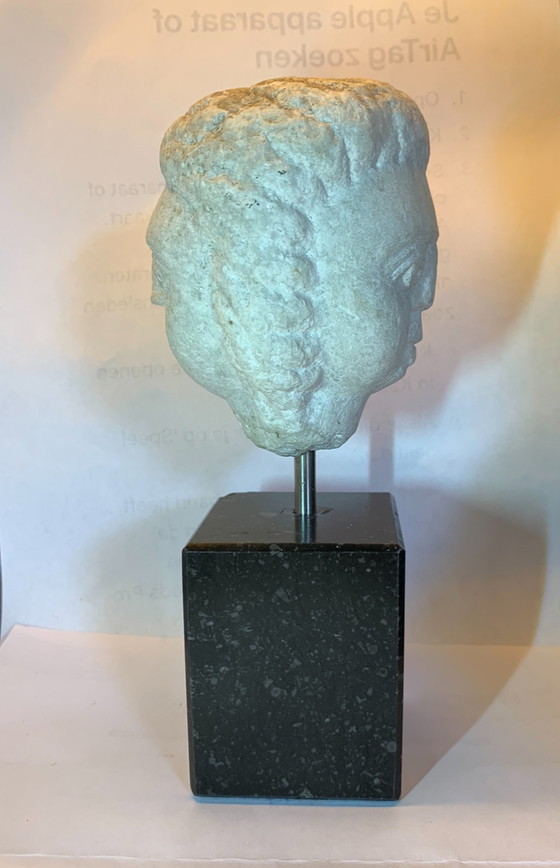 Image 1 of Marble Head on Pedestal