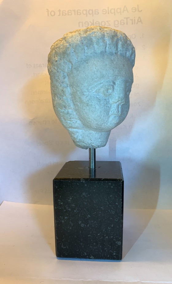 Image 1 of Marble Head on Pedestal