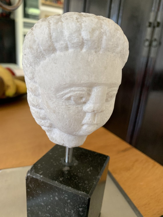 Image 1 of Marble Head on Pedestal