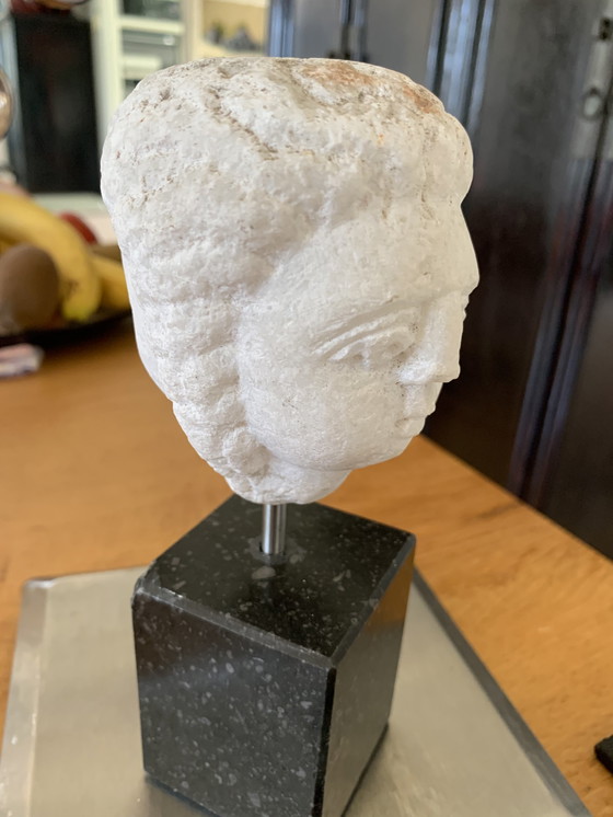 Image 1 of Marble Head on Pedestal