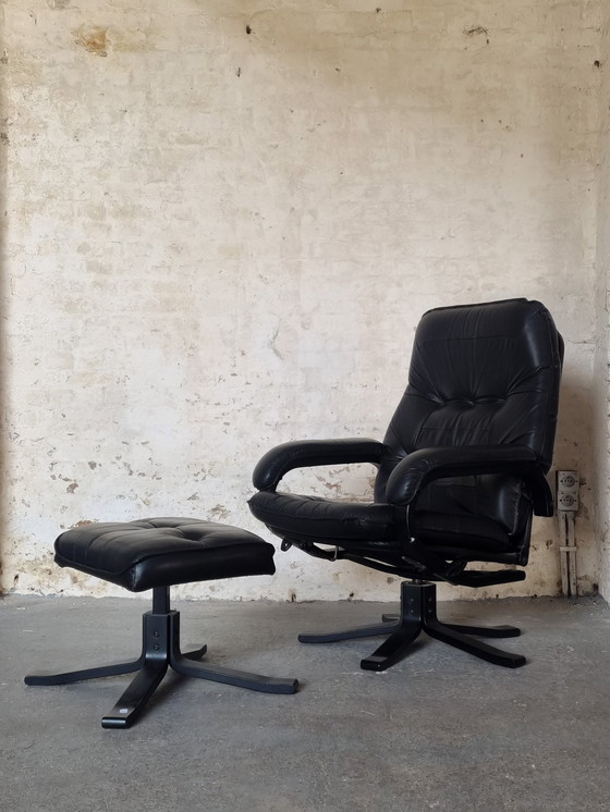 Image 1 of Mid Century Danish Unico Armchair / Lounge Swivel Chair