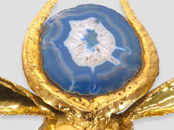 Image 1 of Applique sculpture lumineuse brutaliste gazelle