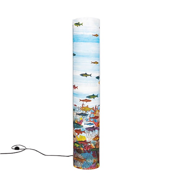 Image 1 of Lampada da terra vintage "Acquario" di Piero Fornasetti per Antonangeli