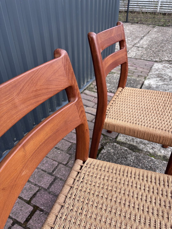 Image 1 of 4 X Chairs Vintage Dining Chairs Teak