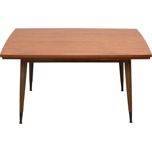 Vintage coffee table in walnut veneer and formica, 1950