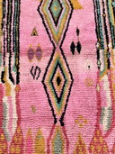 Modern Pink Boho Moroccan Rug