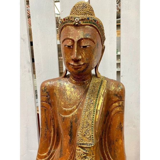 Image 1 of Vintage sculpture Buddha mandalay, Burma