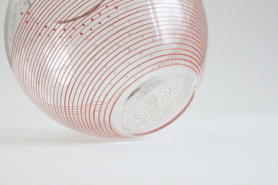 Image 1 of Karel Heller Red Dotted Vase For V.G.N, Belgium 1930S