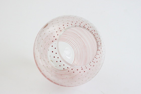 Image 1 of Karel Heller Red Dotted Vase For V.G.N, Belgium 1930S