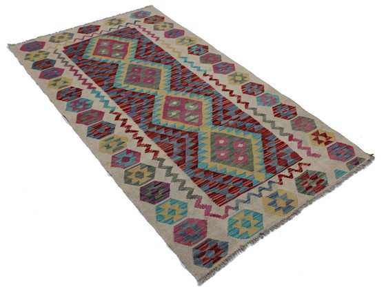 Image 1 of Original Old Style Kelim Afghan 190 X 102 Cm Top Condition