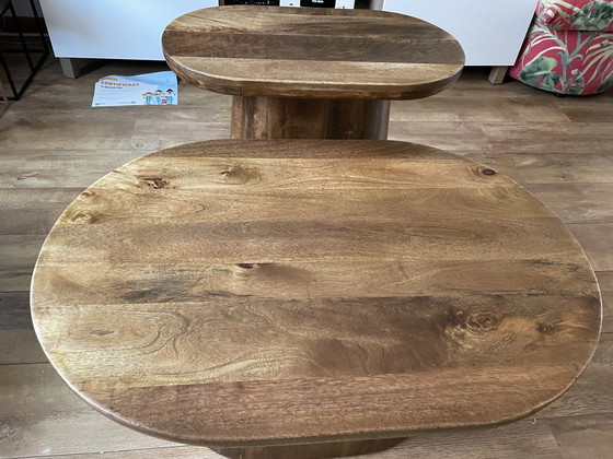 Image 1 of 2x table basse Stockholm Mango Walnut