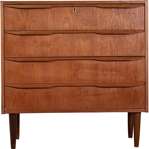 Cómoda vintage de chapa de teca de Johannes Larsen, Dinamarca, 1960